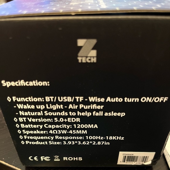 Ztech Alarm Clock- purchased from Today Show Steals & Deals - Picture 3 of 6